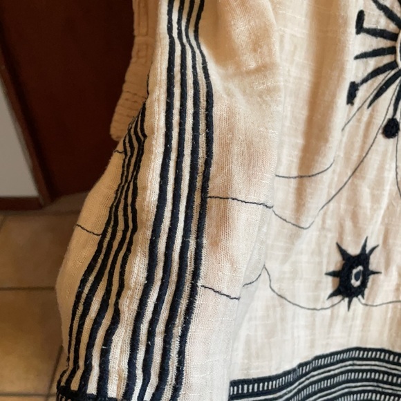 Free People New Romantics Pink Black Embroidered Tunic Dress S - Picture 11 of 16